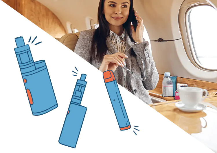 prendre l'avion cigarette électronique