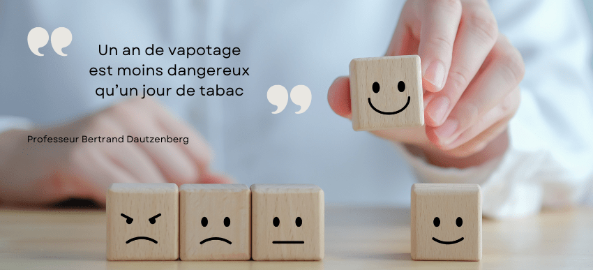 Un an de vapotage est moins dangereux qu'un jour de tabac