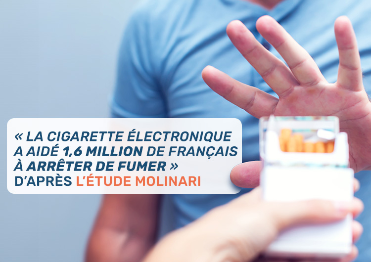 « La cigarette électronique a aidé 1,6 million de Français à arrêter de fumer » d’après l’étude Molinari