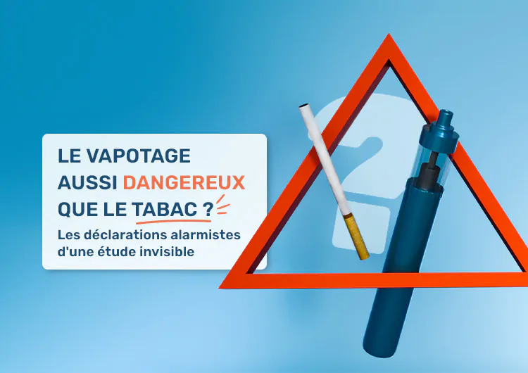 Le vapotage aussi dangereux que le tabac ? Les déclarations alarmistes d'une étude invisible