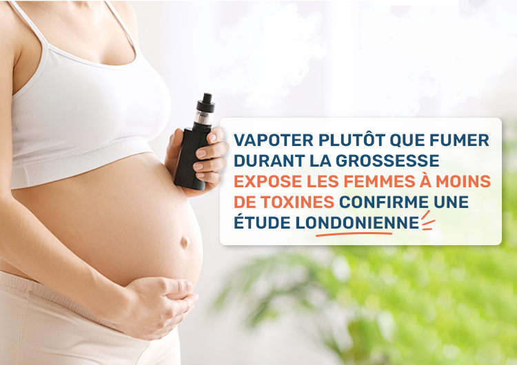 Vapoter plutôt que fumer durant la grossesse expose les femmes à moins de toxines confirme une étude londonienne