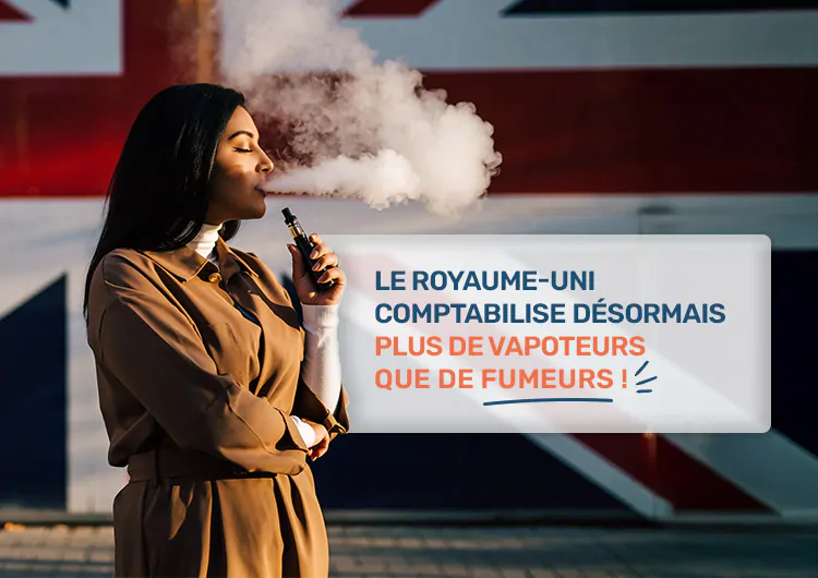 Le Royaume-Uni comptabilise désormais plus de vapoteurs que de fumeurs !