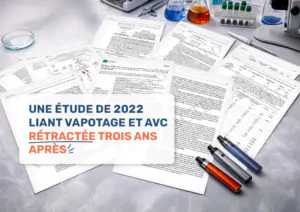 Une étude de 2022 liant vapotage et AVC rétractée trois ans après