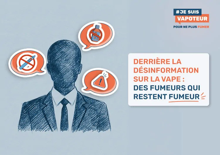 Derrière la désinformation sur la vape : des fumeurs qui restent fumeurs