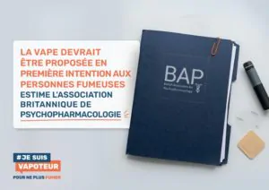 La vape devrait être proposée en première intention aux personnes fumeuses estime l'association britannique de psychopharmacologie